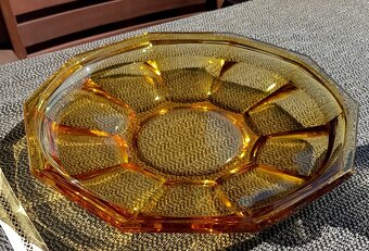 sklo: malachitové, rosé amfora, jantárové, kristál, soška - 8