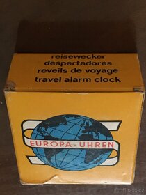 Cestovní natahovací budík retro 1977 nepoužitý, orig. balení - 8