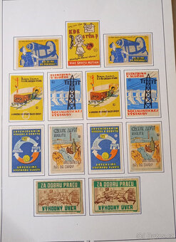 Historické zápalkové nálepky ze Slovenska 1945-58 - 8