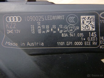 Audi Q3 originál přední levé světlo full led 83A941035 - 8