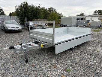 Přívěsný vozík 354x185cm,hydraulicky sklopný 3-strany,3500kg - 8