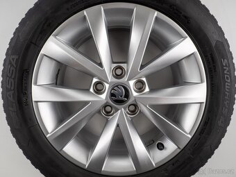 Škoda Octavia - Originání 16" alu kola - Zimní pneu - 8