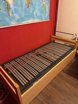 Postel 90 × 200 cm + polohovací rošt Flex M + matrace - 8