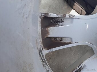 Sada alu kol originál OPEL, 6,5x16, 5x110, ET41; pneu 205/55 - 8