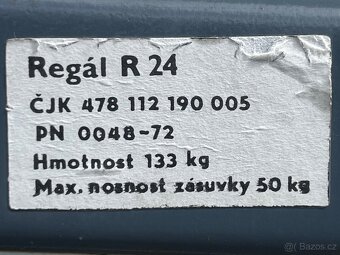 Zásuvkový,šuplíkový regál - 8