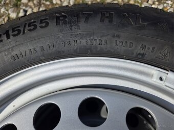 Nová zimní sada VW CADDY III 17" 5x112 pneu 215/55/17 - 8