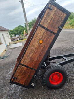 Sklopná vlečka malotraktor tk kobota iskei - 8