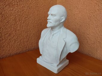 PORCELÁNOVÁ BUSTA V.I.LENINA značky LFZ, LOMONOSOV. - 8