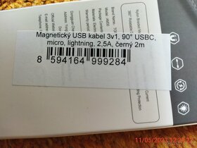 USB kabel magnetický lomený. - 8