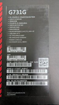 Herní notebook ASUS ROG Strix G731GT, 17.3", i5, 8/512 - 8