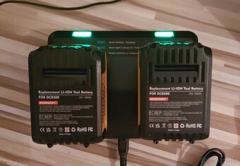 Aku pro nářadí DeWALT 20V/ 9.0mAh+Dual nabíječka, nové. - 8