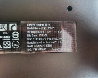 Lenovo IdeaPad Z510 (20287) i7 SSHD 1 TB - 8