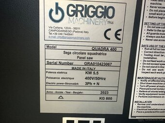 Formátovací pila Griggio - 8