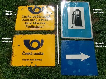 prodám různé staré smaltované cedule různé zaměření, propaga - 8