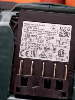 Aku METABO BS 18 LTX BL QI - 8