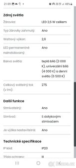LED stolní lampa - NOVÁ - 8