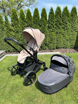 Cybex Priam 4.0 Simply flowers grey+seatpack Cozy Beige - 8