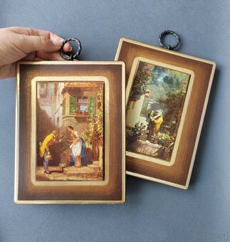 Sběratelský vintage kopie obrazu Karela Spitzwega - 8