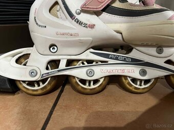 Kolečkové dámské brusle - posuvné vel. 40 41 42 43 - 8