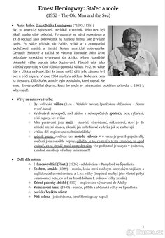 Maturitní rozbory četby z českého jazyka - 8