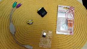 Různé KABELY a drobný MATERIÁL k PC - 8