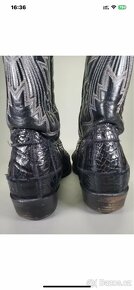 KOVBOJSKÉ BOTY 44 PRAVÝ ALIGÁTOR - 8