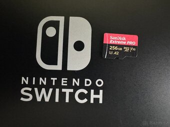 Nintendo Switch Red&Blue, 256GB paměťová karta, obal, sklo - 8