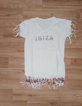 DÍVČÍ trika, mikiny, šaty vel. 140 - 8
