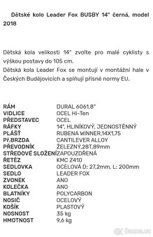 Dětské kolo Leader Fox 14 - 8