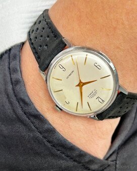 Československé mechanické vintage retro hodinky PRIM Incablo - 8