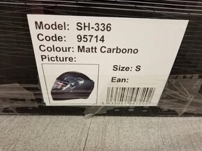 karbonová přilba SHIRO SH-336 nová - S - 8