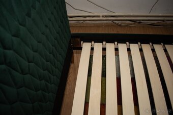 Postel 90x200 cm AZURRO VELVET zelena (bez matrace) - 8