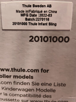 Miminkovník - závěsné lůžko - Thule Chariot infant sling - 8