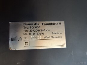 Kotoučový magnetofon Braun TG1000/2 + DO super stav - 8