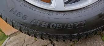 ALU kola 5x112 R17, zimní pneu 225/50 R17 2x8 mm, 2x7 mm - 8