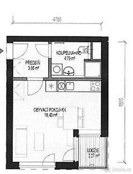 Pronájem bytu 1kk s balkonem, Uhříněves - 8