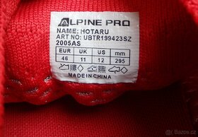 Červené boty / sneakers - Alpine Pro (vel.46) - 8