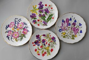 Vynikající sada anglických porcelánových talířů Royal Albert - 8
