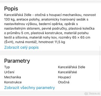 Kancelářská židle Alza Ergo Conference 1 - 8