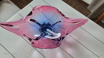 LUXUSNÍ MÍSA HUTNÍ SKLO SBĚRATELSKÁ NÁDHERNÁ - 8