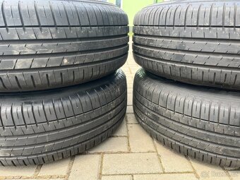 4x zánovní alu disky 5x112 R17, letní pneu 80% - 8