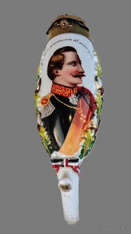 Top Sběratelská porcelánová vojenská fajfka - ruční malba - 8