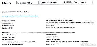 HP EliteDesk 705 G4 35W Mini 2018 - 8