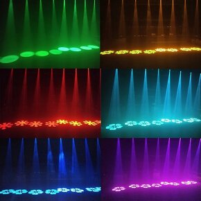 LED spot otočná hlava Lixada Light RGBW Stage světlo - 8