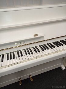 Bílé piano, pianino, klavír Petrof-Forster - 8