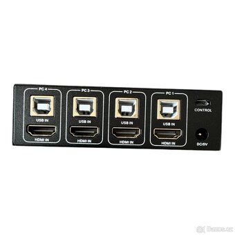 HDMI USB KVM přepínač 4×1 - 8