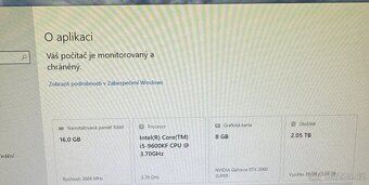 Herní Počítač - i5-9600KF a RTX 2060 Super - 8