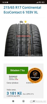 Letní pneumatiky Continental 215/65 R17 XL - 8