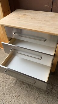 Ikea komoda s nerezovými šuplíky - kuchyn Varde - 8