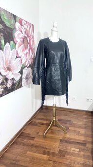 Kožené šaty v Boho stylu 100 % kůže NASTY GAL PC 10.700 - 8